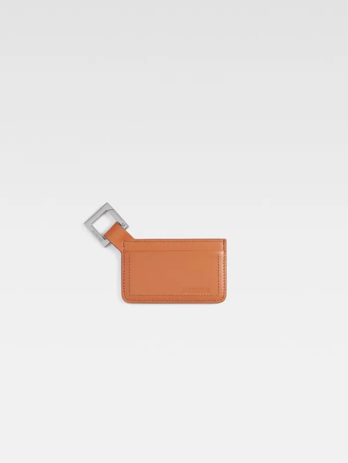 The Cuerda Cardholder Light Brown WomenMen JACQUEMUS Small Leather Goods