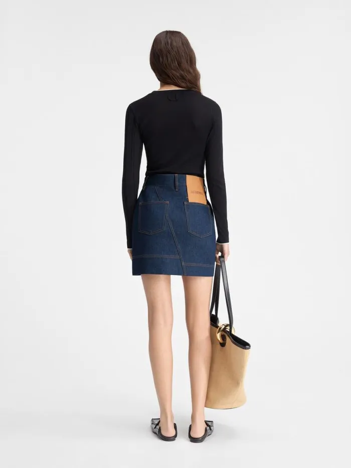 The DeNmes Denim Mini Skirt Navy Tabac Women JACQUEMUS Dresses and Skirts The DeNmes Denim Mini Skirt Navy Tabac Women JACQUEMUS Dresses and Skirts