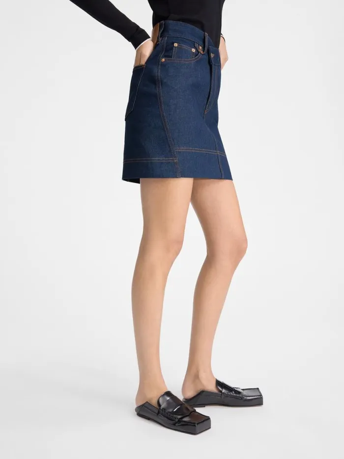The DeNmes Denim Mini Skirt Navy Tabac Women JACQUEMUS Dresses and Skirts The DeNmes Denim Mini Skirt Navy Tabac Women JACQUEMUS Dresses and Skirts