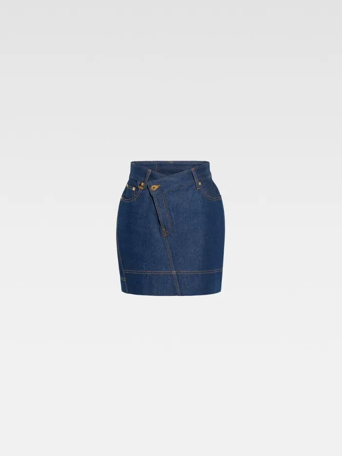 The DeNmes Denim Mini Skirt Navy Tabac Women JACQUEMUS Dresses and Skirts The DeNmes Denim Mini Skirt Navy Tabac Women JACQUEMUS Dresses and Skirts