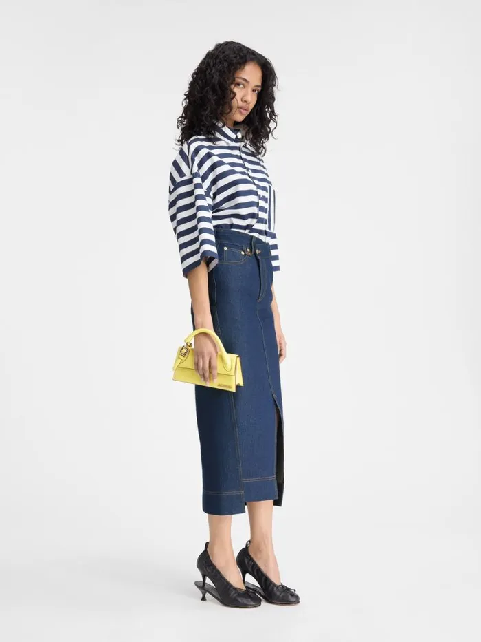 The DeNmes Denim Skirt Navy Tabac Women JACQUEMUS Dresses and Skirts The DeNmes Denim Skirt Navy Tabac Women JACQUEMUS Dresses and Skirts