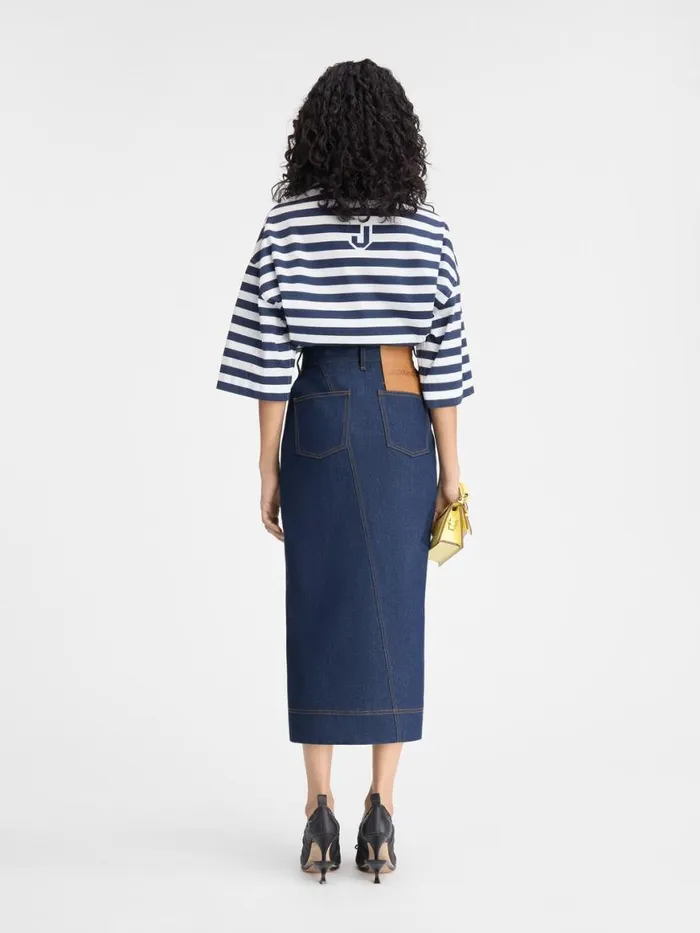 The DeNmes Denim Skirt Navy Tabac Women JACQUEMUS Dresses and Skirts The DeNmes Denim Skirt Navy Tabac Women JACQUEMUS Dresses and Skirts