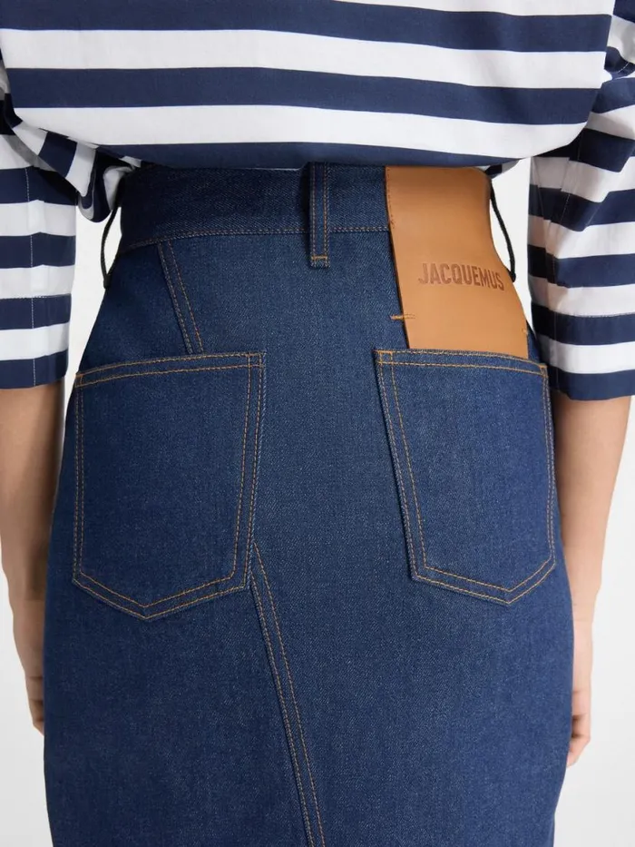 The DeNmes Denim Skirt Navy Tabac Women JACQUEMUS Dresses and Skirts The DeNmes Denim Skirt Navy Tabac Women JACQUEMUS Dresses and Skirts
