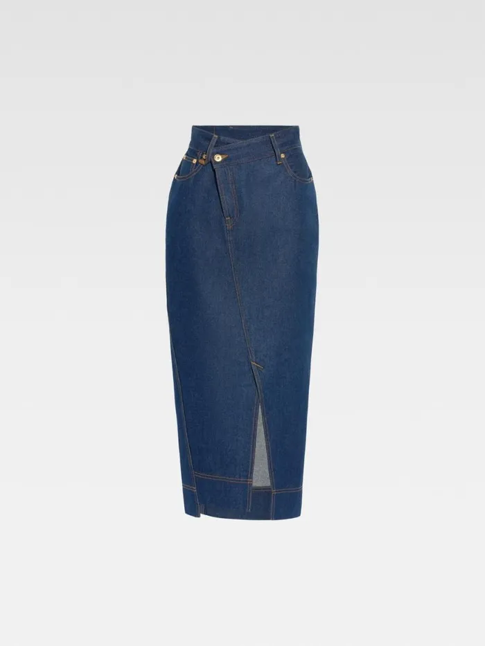 The DeNmes Denim Skirt Navy Tabac Women JACQUEMUS Dresses and Skirts The DeNmes Denim Skirt Navy Tabac Women JACQUEMUS Dresses and Skirts