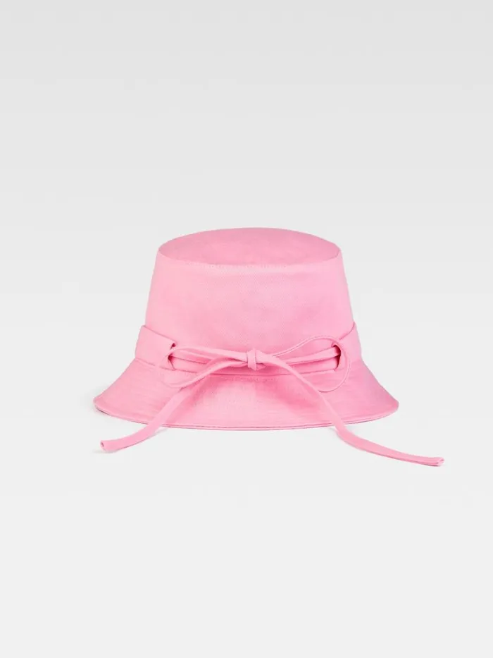 The Gadjo Bucket Hat Light Pink Women JACQUEMUS Hats The Gadjo Bucket Hat Light Pink Women JACQUEMUS Hats