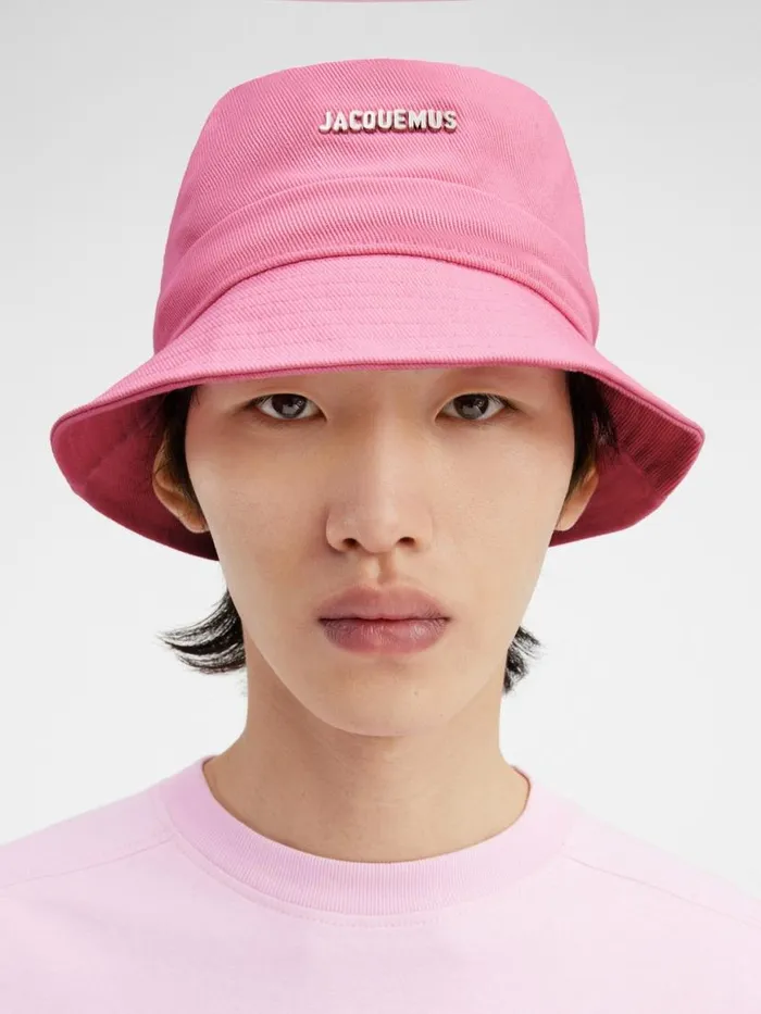 The Gadjo Bucket Hat Light Pink Women JACQUEMUS Hats The Gadjo Bucket Hat Light Pink Women JACQUEMUS Hats