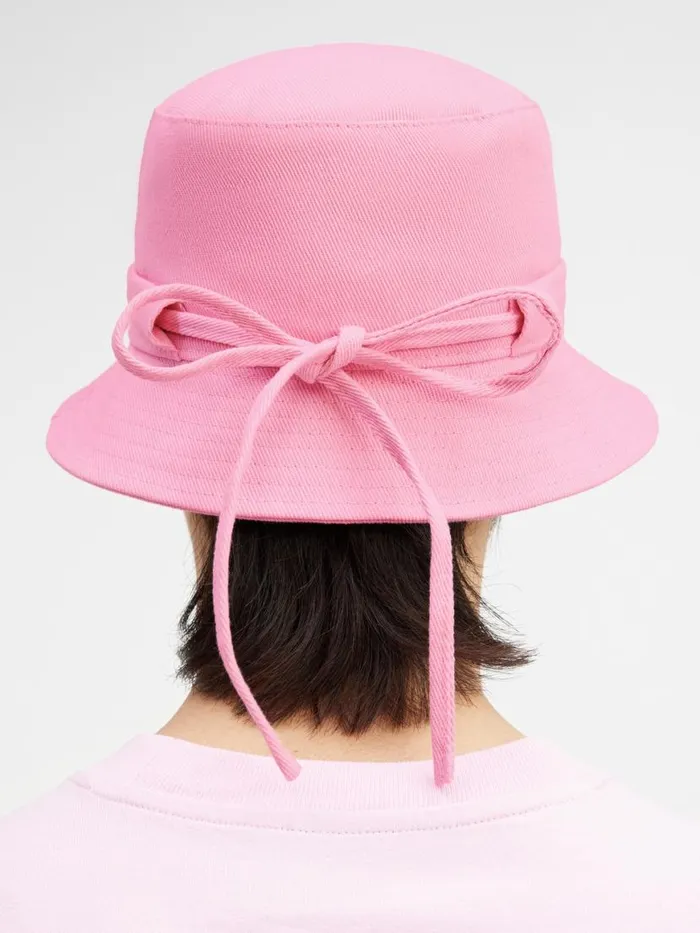 The Gadjo Bucket Hat Light Pink Women JACQUEMUS Hats The Gadjo Bucket Hat Light Pink Women JACQUEMUS Hats