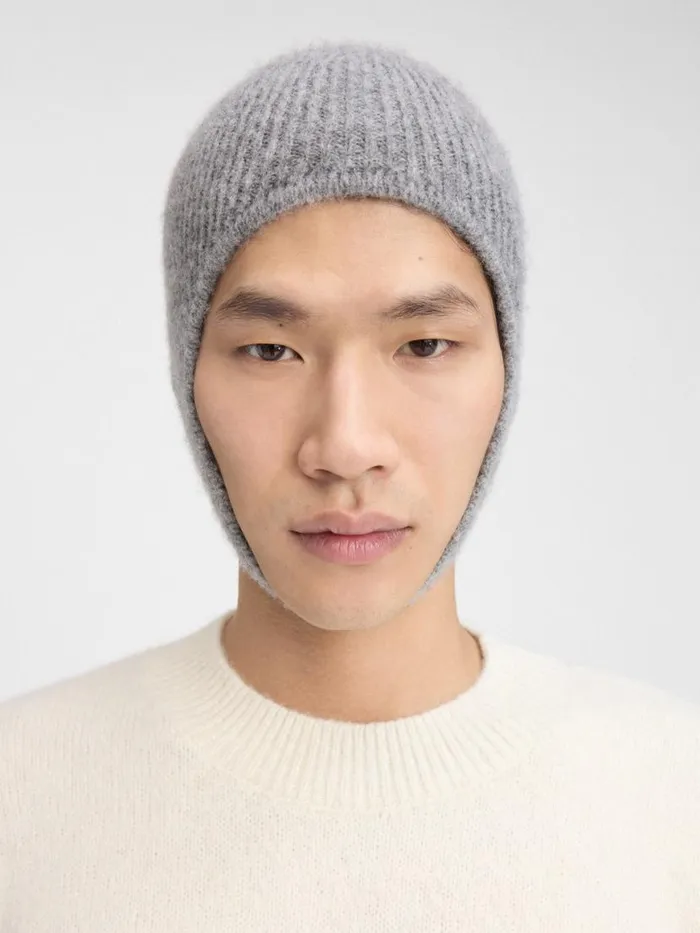 The Gros Grain Hood Dark Grey WomenMen JACQUEMUS Scarves Beanies and Gloves The Gros Grain Hood Dark Grey WomenMen JACQUEMUS Scarves Beanies and Gloves