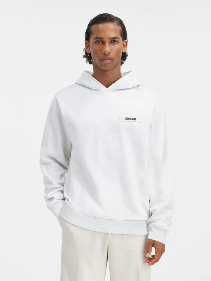 The Gros Grain Hoodie Grey WomenMen JACQUEMUS Sweatshirts and Joggings