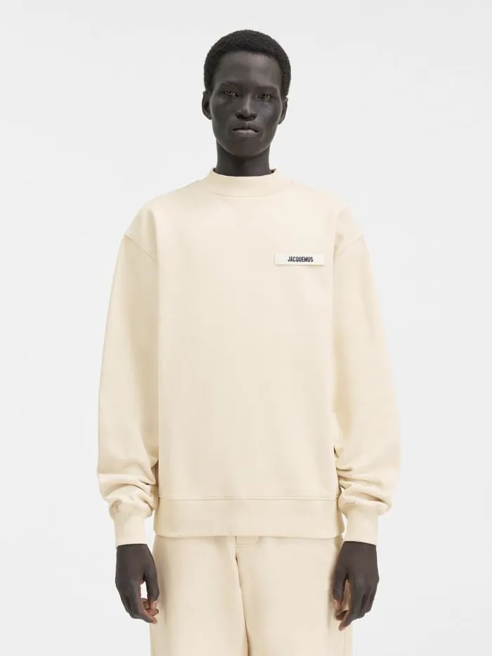The Gros Grain Sweatshirt Beige WomenMen JACQUEMUS Sweatshirts and Joggings