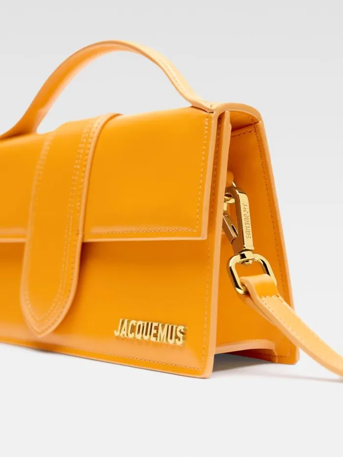 The Large Bambino Dark Orange Women JACQUEMUS Crossbody and Handbags The Large Bambino Dark Orange Women JACQUEMUS Crossbody and Handbags