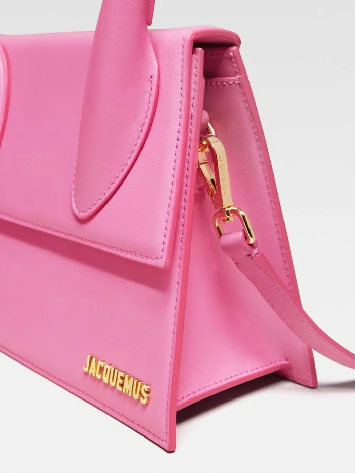 The Large Chiquito Pink Women JACQUEMUS Crossbody and Handbags The Large Chiquito Pink Women JACQUEMUS Crossbody and Handbags