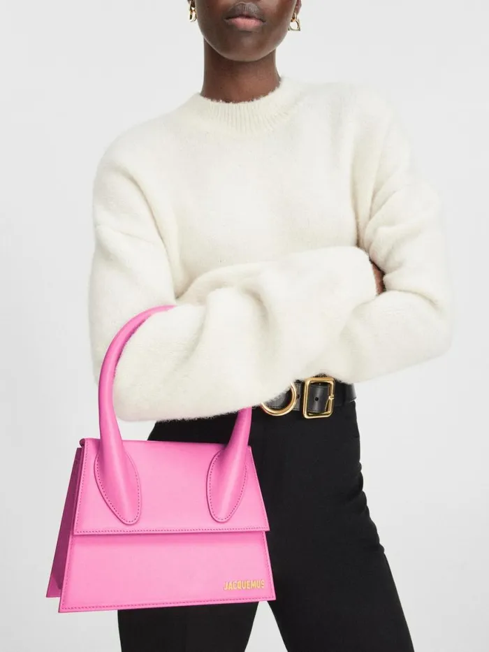 The Large Chiquito Pink Women JACQUEMUS Crossbody and Handbags The Large Chiquito Pink Women JACQUEMUS Crossbody and Handbags