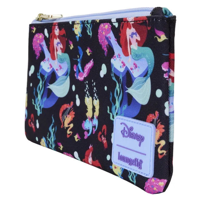 The Little Mermaid 35th Anniversary Life Is The Bubbles AllOver Print Nylon Zipper Pouch Wristlet Unisex Loungefly Bags and Wallets The Little Mermaid 35th Anniversary Life Is The Bubbles AllOver Print Nylon Zipper Pouch Wristlet Unisex Loungefly Bags and Wallets