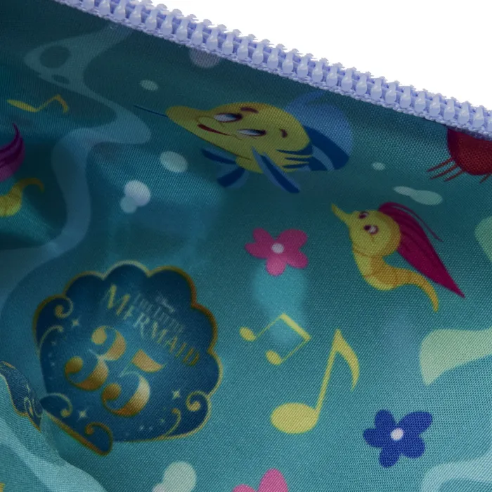 The Little Mermaid 35th Anniversary Life Is The Bubbles AllOver Print Nylon Zipper Pouch Wristlet Unisex Loungefly Bags and Wallets The Little Mermaid 35th Anniversary Life Is The Bubbles AllOver Print Nylon Zipper Pouch Wristlet Unisex Loungefly Bags and Wallets