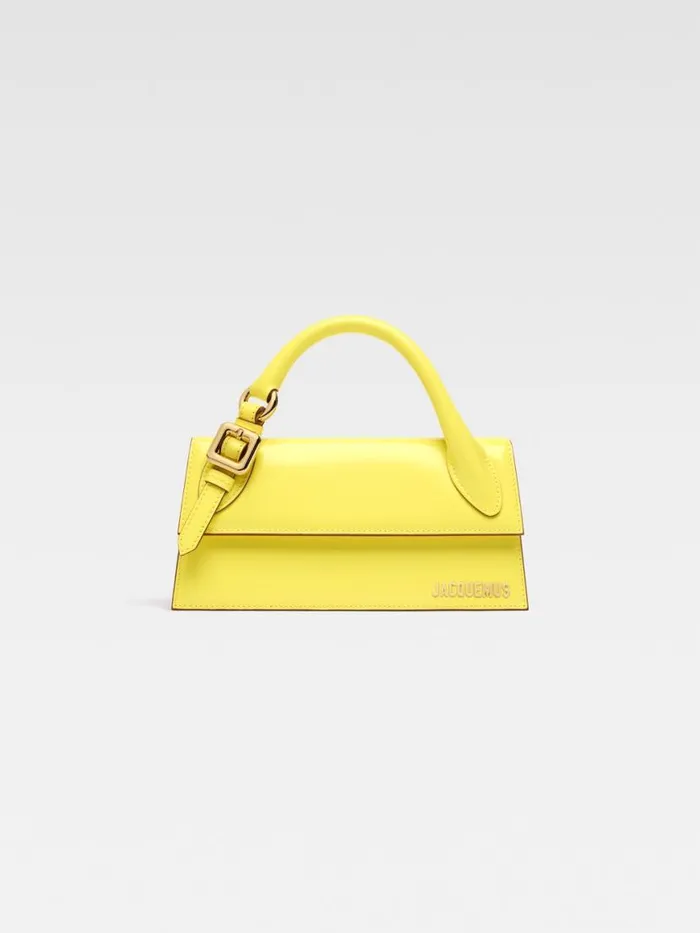 The Long Chiquito With Buckle Yellow Women JACQUEMUS Crossbody and Handbags