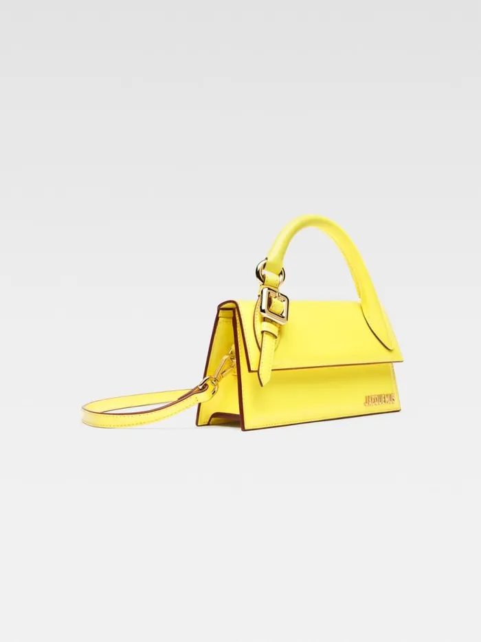 The Long Chiquito With Buckle Yellow Women JACQUEMUS Crossbody and Handbags The Long Chiquito With Buckle Yellow Women JACQUEMUS Crossbody and Handbags