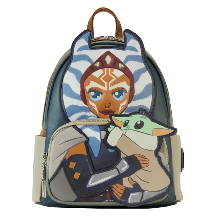 The Mandalorian Ahsoka and Grogu Precious Cargo Mini Backpack Unisex Loungefly Backpacks The Mandalorian Ahsoka and Grogu Precious Cargo Mini Backpack Unisex Loungefly Backpacks