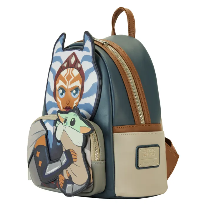The Mandalorian Ahsoka and Grogu Precious Cargo Mini Backpack Unisex Loungefly Backpacks The Mandalorian Ahsoka and Grogu Precious Cargo Mini Backpack Unisex Loungefly Backpacks