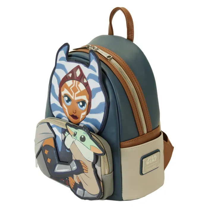 The Mandalorian Ahsoka and Grogu Precious Cargo Mini Backpack Unisex Loungefly Backpacks The Mandalorian Ahsoka and Grogu Precious Cargo Mini Backpack Unisex Loungefly Backpacks