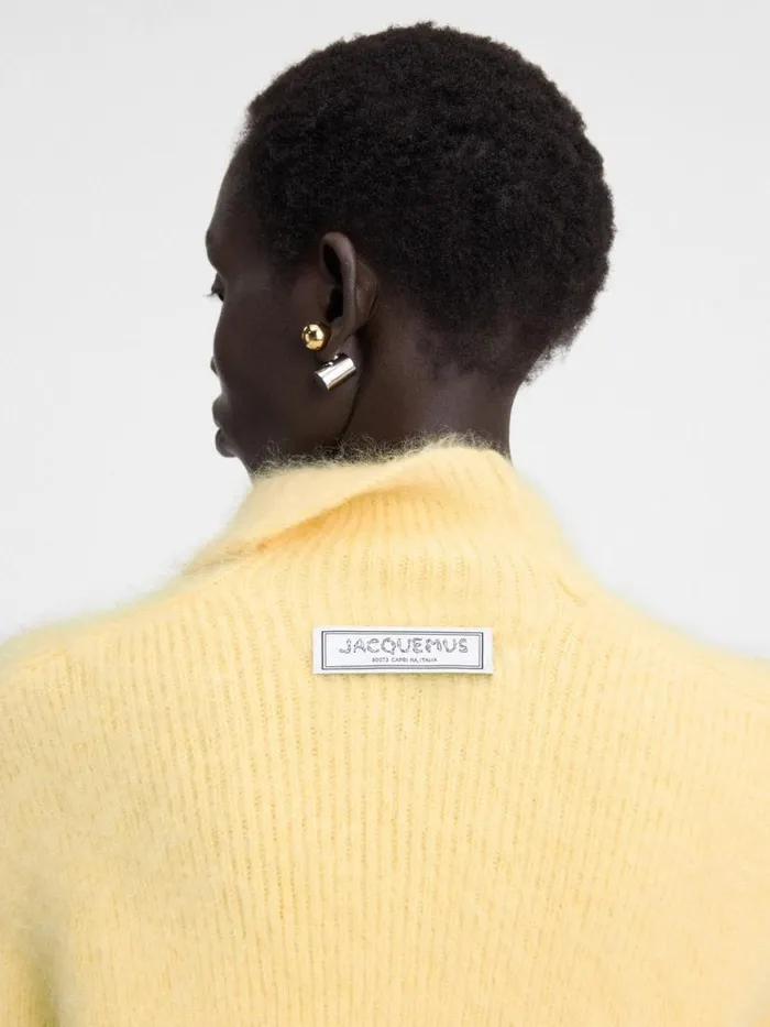 The Marina Sweater Light Yellow Women JACQUEMUS Knits The Marina Sweater Light Yellow Women JACQUEMUS Knits