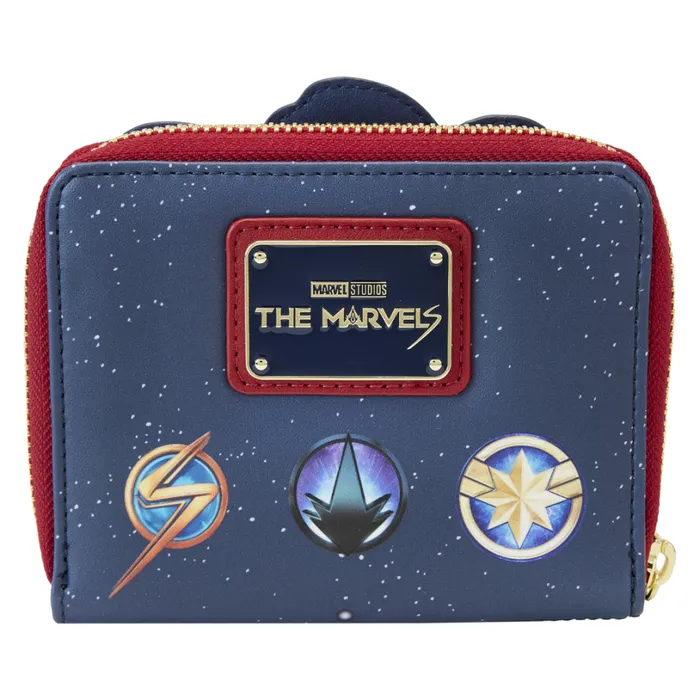 The Marvels Symbol Glow Zip Around Wallet Unisex Loungefly Bags and Wallets The Marvels Symbol Glow Zip Around Wallet Unisex Loungefly Bags and Wallets