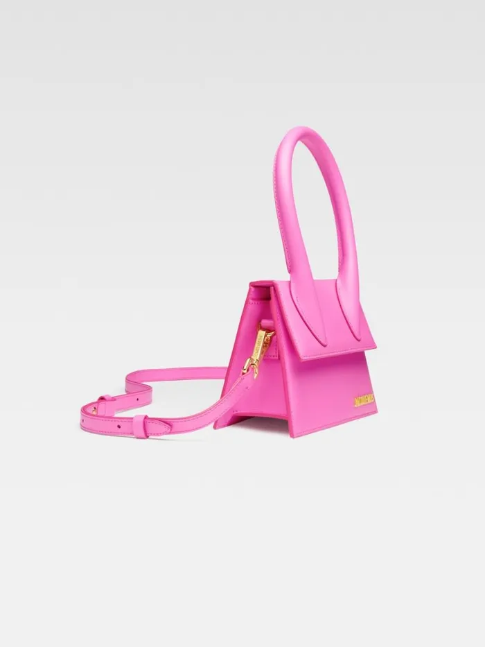The Medium Chiquito Pink Women JACQUEMUS Crossbody and Handbags The Medium Chiquito Pink Women JACQUEMUS Crossbody and Handbags