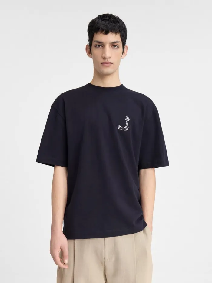 The Mer Tshirt Dark Navy Men JACQUEMUS Tshirts