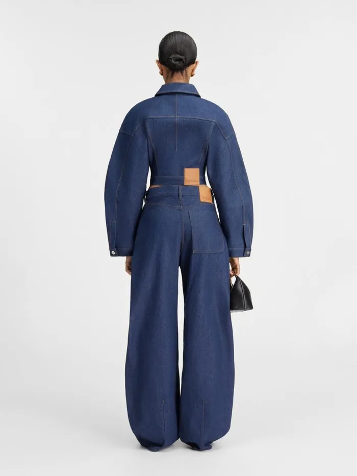 The Ovalo DeNmes Denim Pants Navybrown Women JACQUEMUS Denim The Ovalo DeNmes Denim Pants Navybrown Women JACQUEMUS Denim