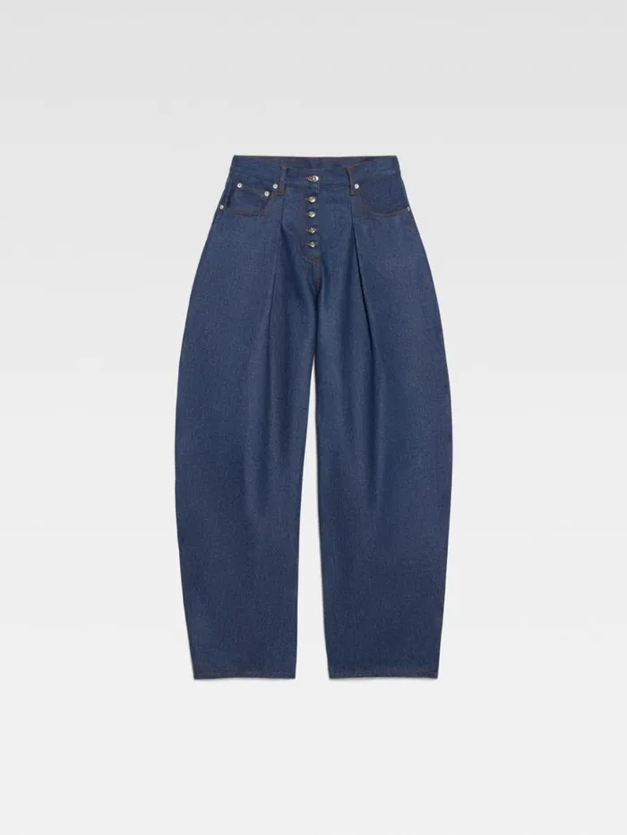 The Ovalo DeNmes Denim Pants Navybrown Women JACQUEMUS Denim The Ovalo DeNmes Denim Pants Navybrown Women JACQUEMUS Denim