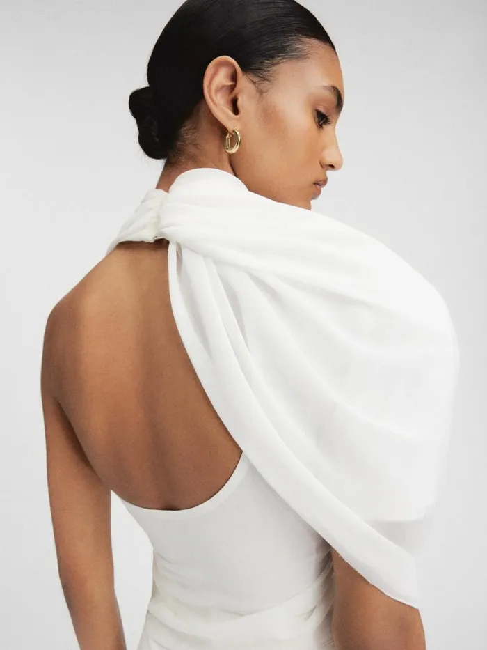 The Pablo Top White Women JACQUEMUS Tops and Shirts The Pablo Top White Women JACQUEMUS Tops and Shirts
