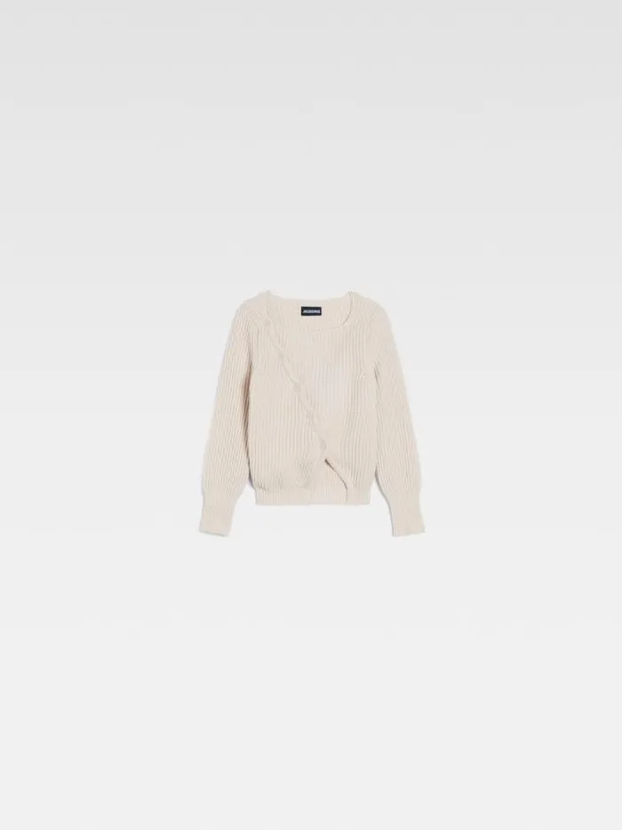 The Pau Kids039 Knit Offwhite WomenMen JACQUEMUS Tops The Pau Kids039 Knit Offwhite WomenMen JACQUEMUS Tops