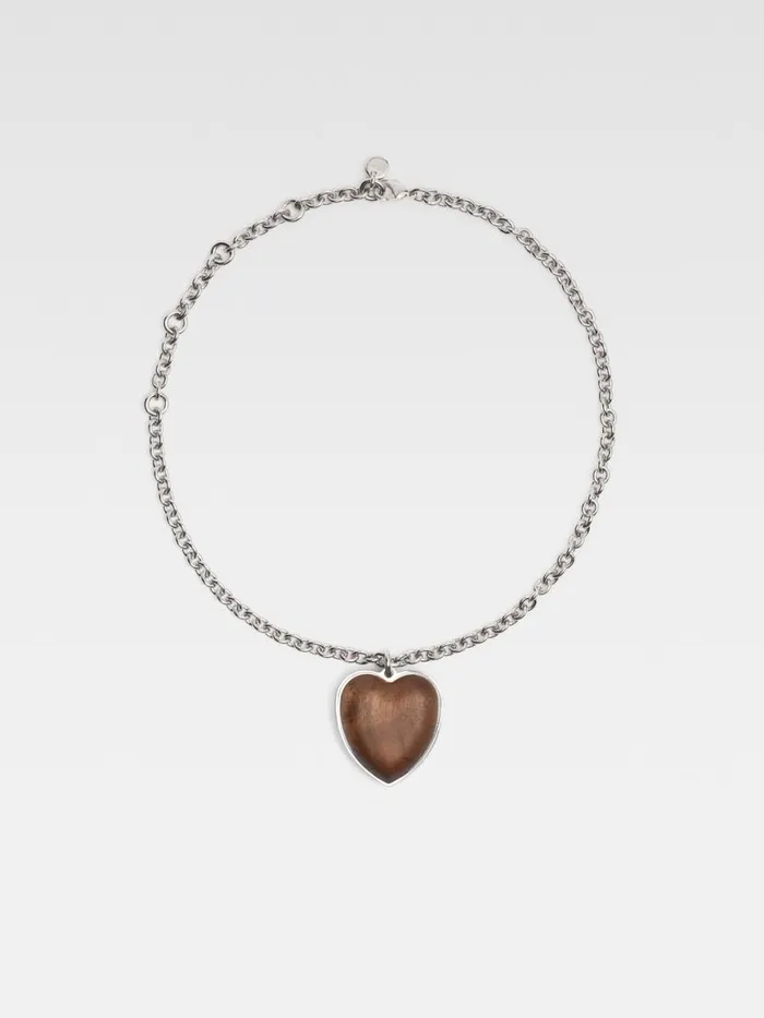 The Pietra Necklace Silver Brown Women JACQUEMUS Jewellery