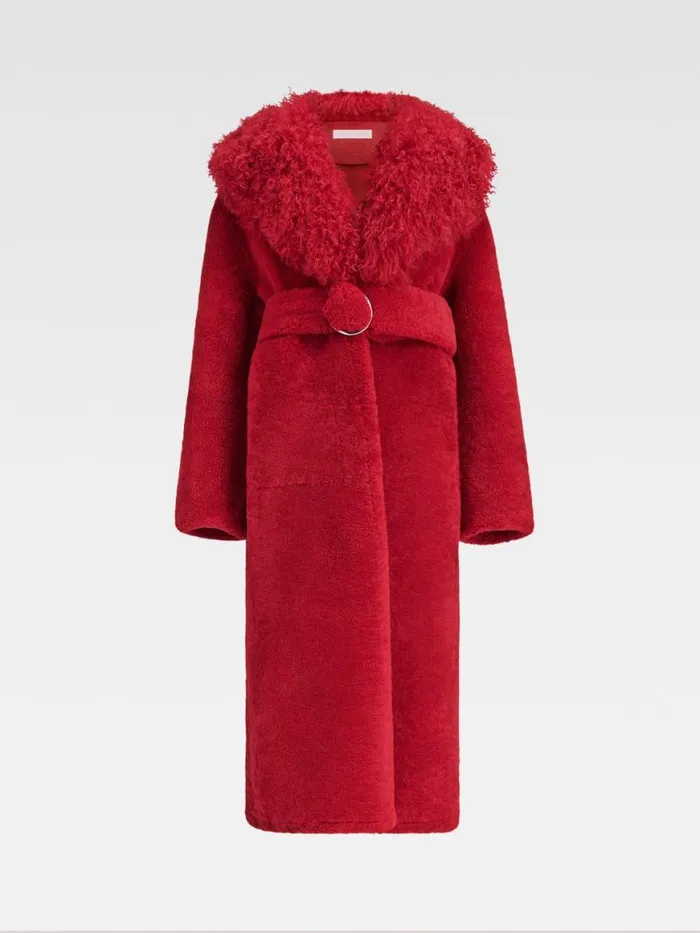 The Pilou Long Coat Dark Red Women JACQUEMUS Coats and Jackets The Pilou Long Coat Dark Red Women JACQUEMUS Coats and Jackets