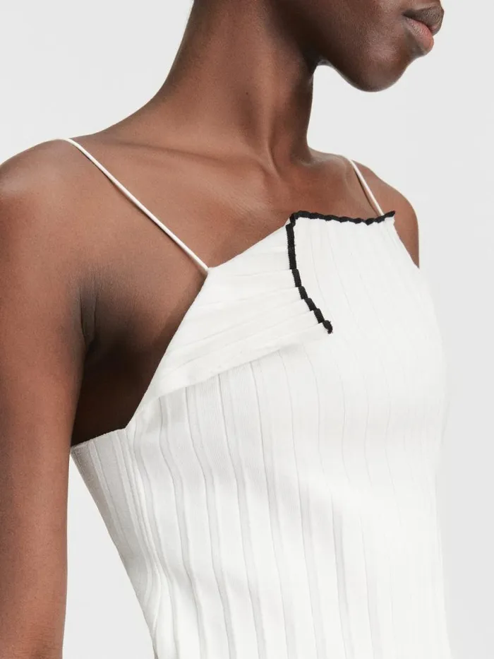 The Pleated Knit Top White Women JACQUEMUS Tops and Shirts The Pleated Knit Top White Women JACQUEMUS Tops and Shirts