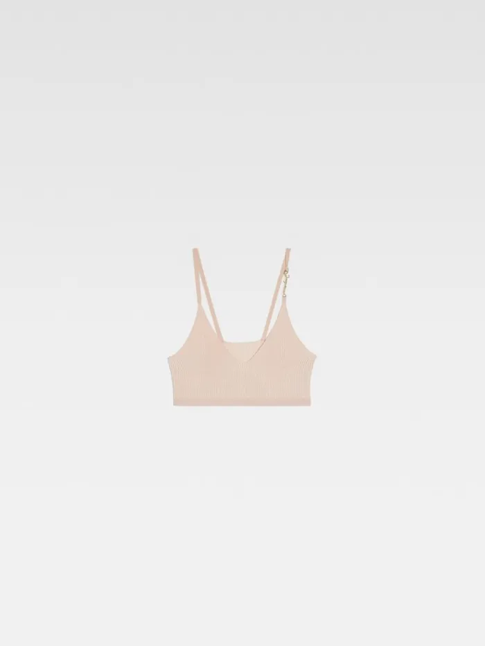 The Pral Bra Beige Women JACQUEMUS Tops and Shirts