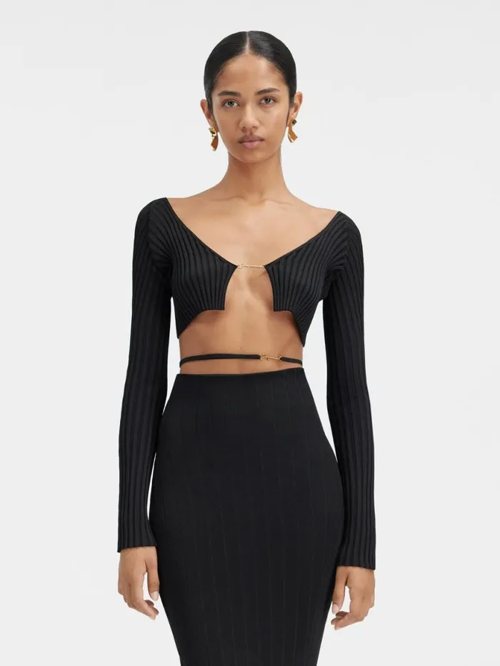 The Pral Knit Black Women JACQUEMUS Knits
