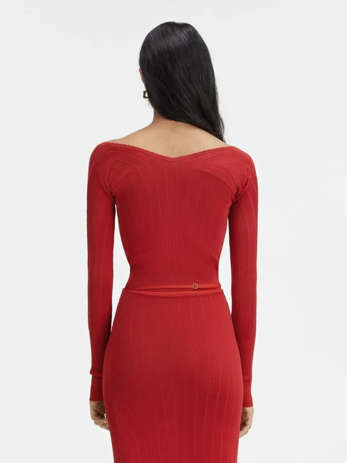 The Pral Top Dark Red Women JACQUEMUS Tops and Shirts The Pral Top Dark Red Women JACQUEMUS Tops and Shirts