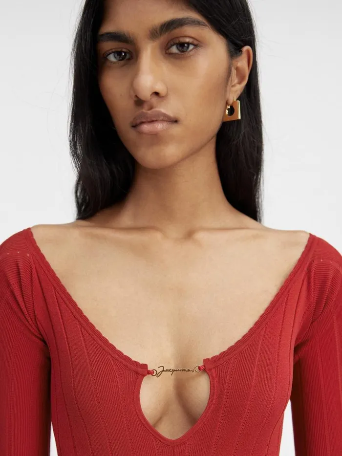 The Pral Top Dark Red Women JACQUEMUS Tops and Shirts The Pral Top Dark Red Women JACQUEMUS Tops and Shirts