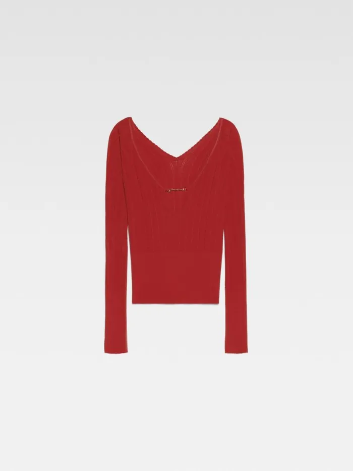 The Pral Top Dark Red Women JACQUEMUS Tops and Shirts The Pral Top Dark Red Women JACQUEMUS Tops and Shirts