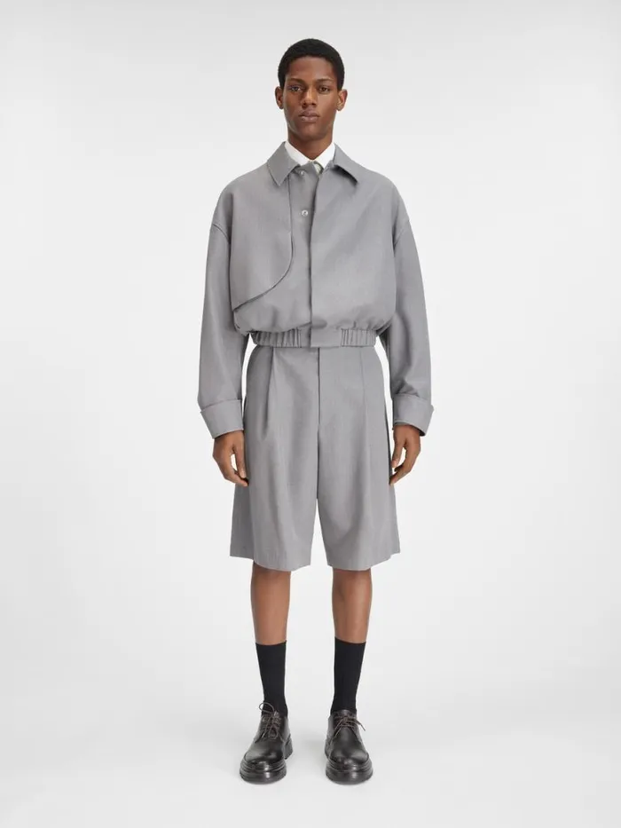 The Salti Jacket Grey Men JACQUEMUS Coats and Jackets
