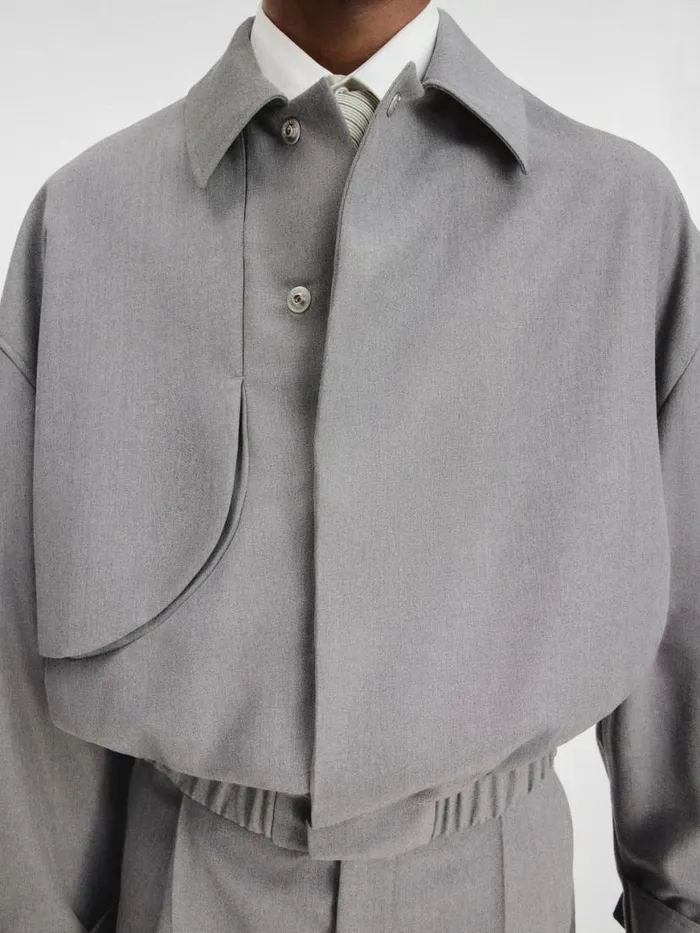The Salti Jacket Grey Men JACQUEMUS Coats and Jackets The Salti Jacket Grey Men JACQUEMUS Coats and Jackets