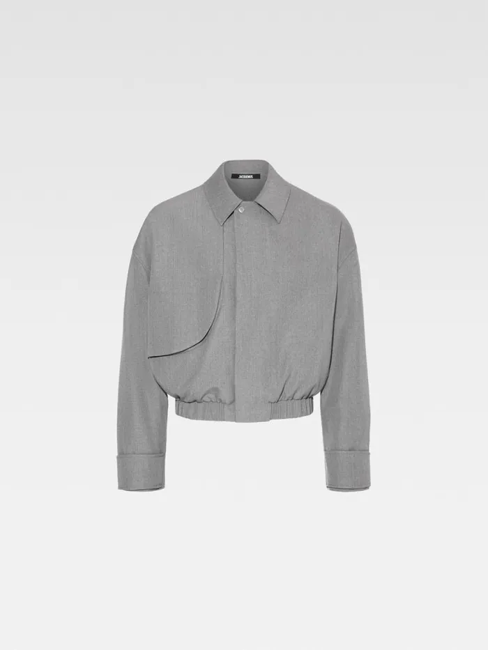 The Salti Jacket Grey Men JACQUEMUS Coats and Jackets The Salti Jacket Grey Men JACQUEMUS Coats and Jackets