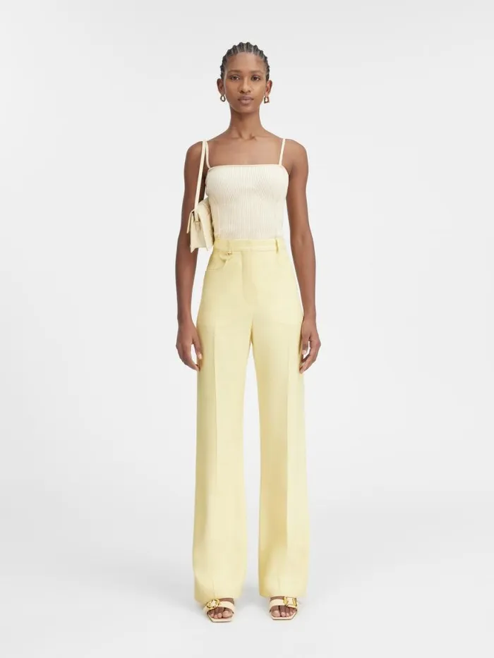 The Sauge Pants Pale Yellow Women JACQUEMUS Suits