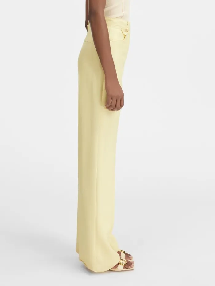 The Sauge Pants Pale Yellow Women JACQUEMUS Suits The Sauge Pants Pale Yellow Women JACQUEMUS Suits