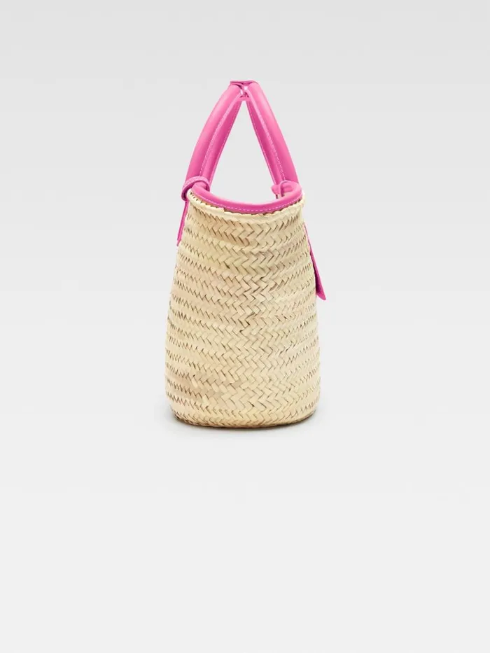 The Soli Basket Neon Pink Women JACQUEMUS Crossbody and Handbags The Soli Basket Neon Pink Women JACQUEMUS Crossbody and Handbags