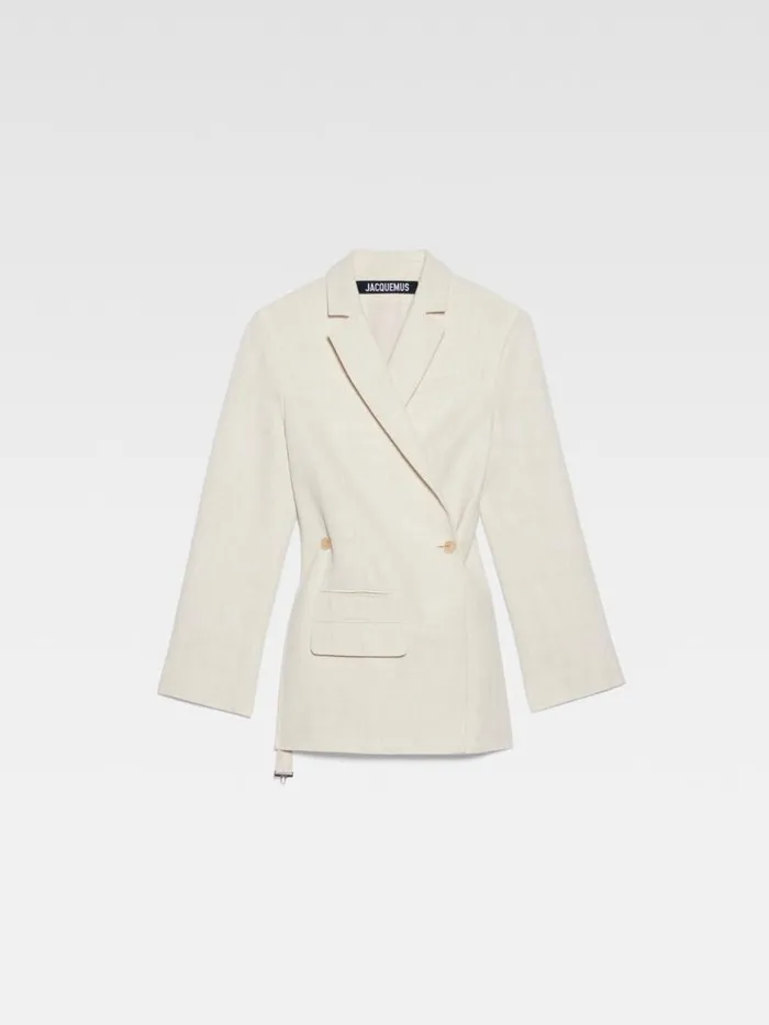 The Tibau Jacket Offwhite Women JACQUEMUS Coats and Jackets The Tibau Jacket Offwhite Women JACQUEMUS Coats and Jackets