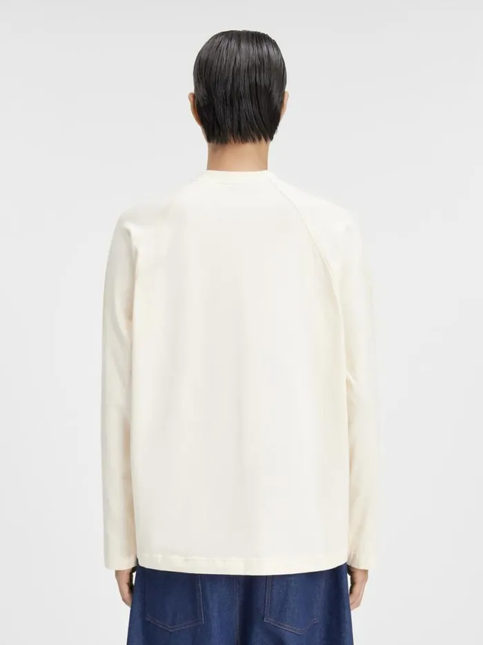 The Typo Longsleeve Tshirt Light Beige Men JACQUEMUS Tshirts The Typo Longsleeve Tshirt Light Beige Men JACQUEMUS Tshirts
