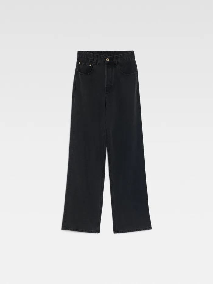 The Wide DeNmes Denim Pants Black Women JACQUEMUS Denim The Wide DeNmes Denim Pants Black Women JACQUEMUS Denim