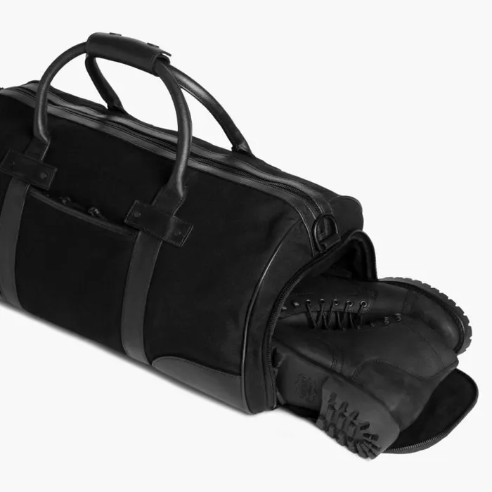 Thursday Boots Duffel and Travel Bags Weekender Bag Black Canvas 8211 Men Thursday Boots Duffel and Travel Bags Weekender Bag Black Canvas 8211 Men